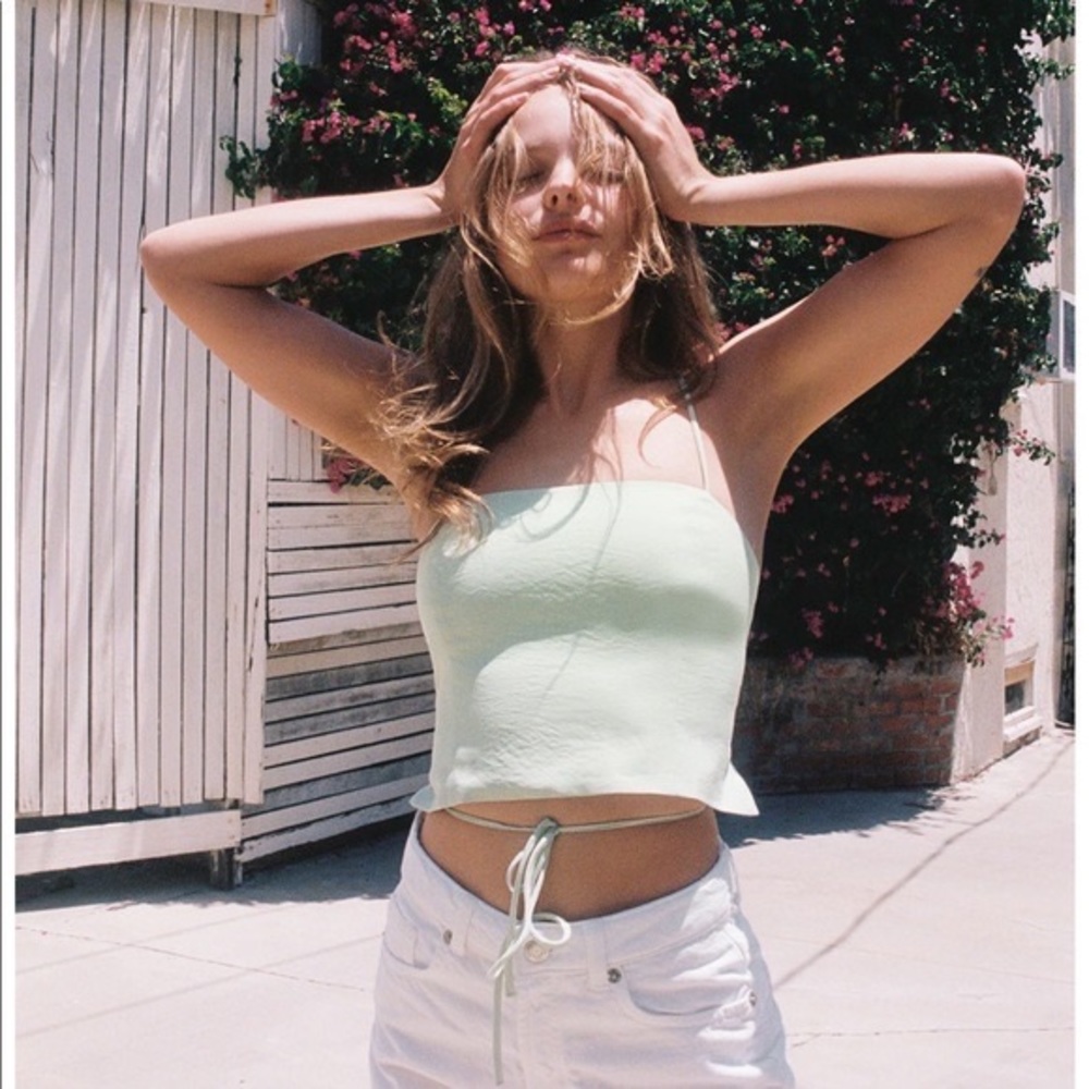 Zara Mint Green Crop Top